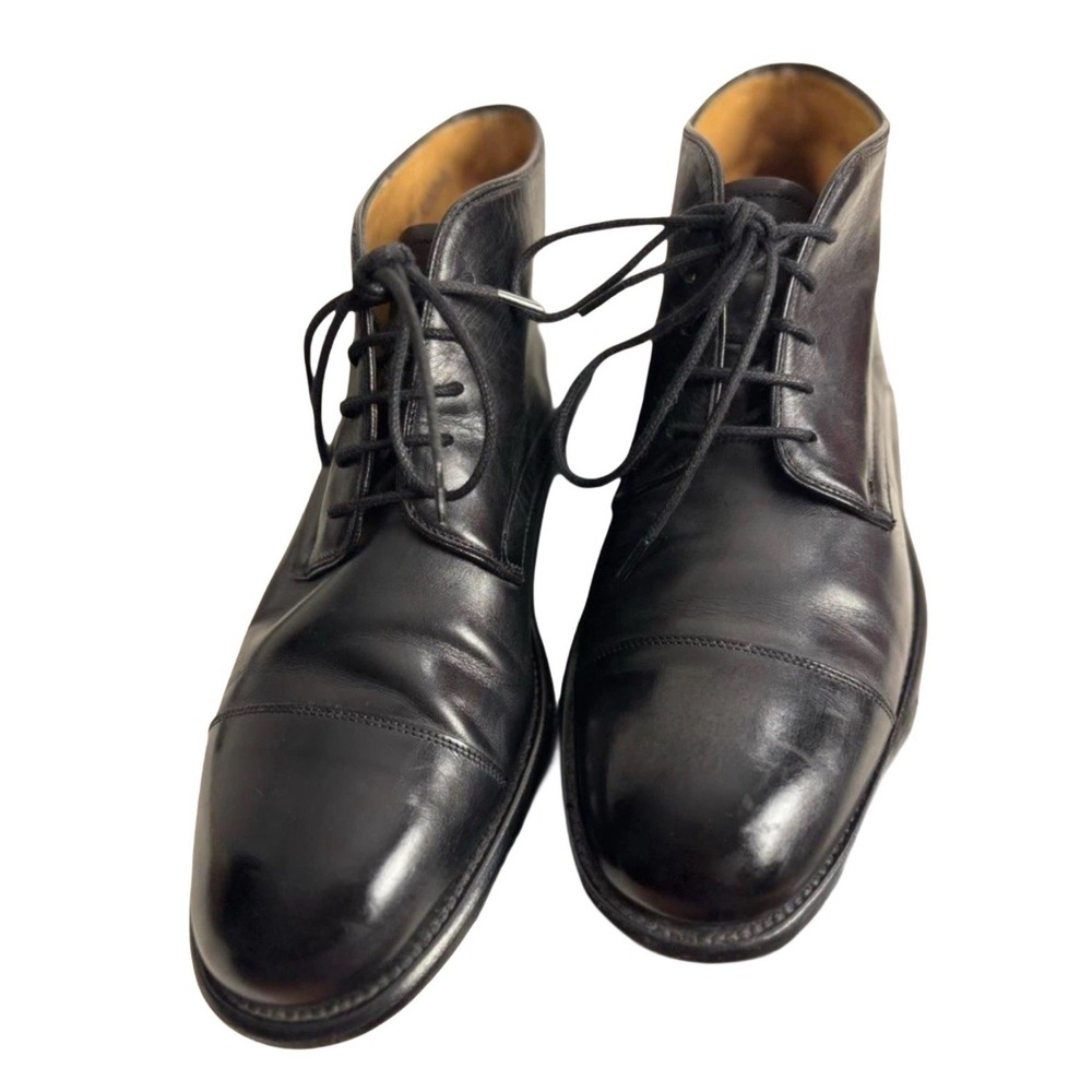 Bally Black Leather Ligen Dress Ankle Boots Sz‎ 6 Church Office Wedding Luxury